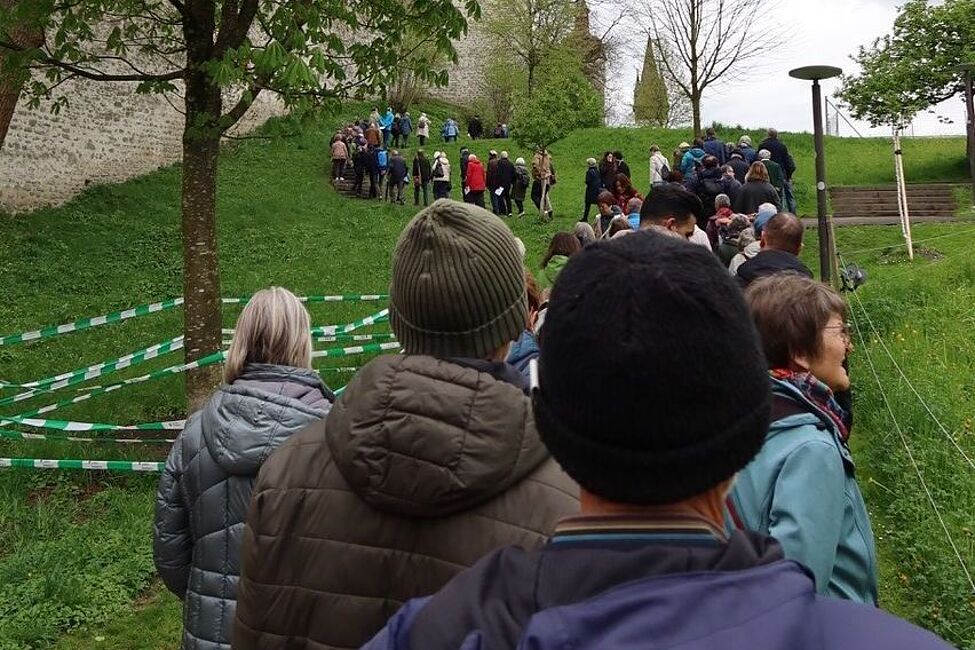 Impressionen Kreuzweg "Die Scham wechselt die Seite"